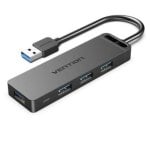 Hub USB Vention 4 puertos 5Gbps modelo CHLBF con carga MicroUSB PD cable 1m Hub USB Vention 4 puertos 5Gbps modelo CHLBF con carga MicroUSB PD cable 1m