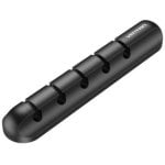 Organisateur de Câbles Vention KBRB0 Pack de 2 Unités 5 Ports Silicone Noir