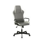 Silla de oficina Nórdica Polipiel Base Acero Altura Ajustable Hasta 128cm 120kg Silla de oficina Nórdica Polipiel Base Acero Altura Ajustable Hasta 128cm 120kg