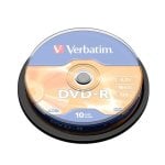 Verbatim DVD-R Matt Silver 16x 4,7 GB 10 Stück Spindel Verbatim DVD-R Matt Silver 16x 4,7 GB 10 Stück Spindel
