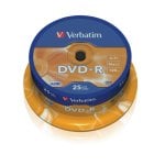 DVD-R Verbatim 43667 4,7GB 16x 25 Stück Spindel DVD-RW DVD-RW DVD-R Verbatim 43667 4,7GB 16x 25 Stück Spindel DVD-RW DVD-RW