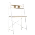 Escritorio Visy Madera Metal Estantería Superior 84cm x 47cm x 141cm Amplio Tablero