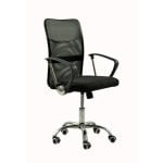 Silla oficina Estudi estructura acero tela transpirable altura regulable colores negro gris azul Silla oficina Estudi estructura acero tela transpirable altura regulable colores negro gris azul