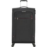 Maleta American Tourister Crosstrack 79cm Expansible 4 Ruedas TSA 109.5/119L Gris/Roja