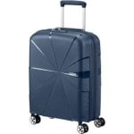 Maleta de cabina American Tourister Starvibe 55cm Azul Marino 4 ruedas TSA Expandible