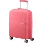 Valise cabine American Tourister Starvibe 55cm Extensible 4 roues TSA Coral