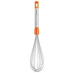Fouet BRA Efficient A195001 Acier inoxydable 31cm Résistant 200°C Orange