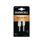 Câble USB Duracell USB5013W 1m USB A Micro-USB A 2.0 Blanc Câble USB Duracell USB5013W 1m USB A Micro-USB A 2.0 Blanc