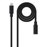 Prolunga USB-C Nanocable 10.01.4501 1m 3.2 Gen2x2 20Gbps 100W Nero