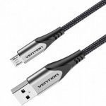 Cable USB 2.0 Vention COAHH microUSB reversible 2m 3A 480Mbps gris