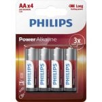 Batterie Philips LR6P4B/10 AA 1,5 V Alkaline Power Pack mit 4 Stück Batterie Philips LR6P4B/10 AA 1,5 V Alkaline Power Pack mit 4 Stück