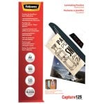 Lámina plastificadora Fellowes 5328901 A4 125µm brillo pack 100 unidades Lámina plastificadora Fellowes 5328901 A4 125µm brillo pack 100 unidades