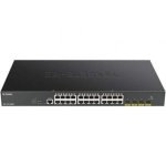 D-Link DGS-1250-28XMP Switch Rack Gerido 128Gbps com 28x Portas Gigabit, 24x PoE+, 4x SFP+