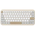 Tastiera wireless ultrasottile e compatta ASUS Marshmallow KW100 color latte d'avena