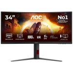 Écran PC AOC CU34G4 34" UWQHD 180 Hz Fast VA Incurvé 1 ms HDR10