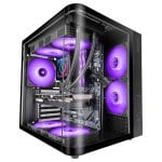 Mars Gaming Mc-curv Gaming-Gehäuse ATX, dreifach gebogen, gehärtetes Glas, Doppelkammer, USB-C, Schwarz Mars Gaming Mc-curv Gaming-Gehäuse ATX, dreifach gebogen, gehärtetes Glas, Doppelkammer, USB-C, Schwarz