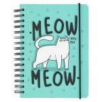 A5 Meow Meow Notizbuch mit liniertem Einband A5 Meow Meow Notizbuch mit liniertem Einband
