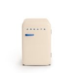 Frigorífico Mini Retro 107L Estética años 50 ECO Friendly Beige F
