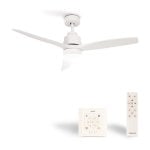 Create Wind Stylance Ventilador de Techo Con Motor DC ,Luz y Controlador de pared + Mando 40w Blanco Create Wind Stylance Ventilador de Techo Con Motor DC ,Luz y Controlador de pared + Mando 40w Blanco