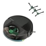 iRobot Roomba 205 Combo DustCompactor Robot Aspirapolvere e Lavapavimenti 7000Pa Nero + Confezione da 3 Rulli di Pulizia