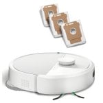 iRobot Roomba Plus 405 Combo Robot Aspirapolvere con Base AutoWash Multifunzione e Autopulente Bianco + Confezione da 3 Sacchetti
