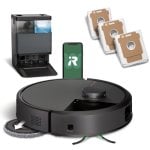 iRobot Roomba Plus 505 Combo Robot Aspirapolvere con Base AutoWash Multifunzione e Autopulente Nero + Confezione da 3 Sacchetti iRobot Roomba Plus 505 Combo Robot Aspirapolvere con Base AutoWash Multifunzione e Autopulente Nero + Confezione da 3 Sacchetti