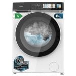Lavadora Cecotec Bolero DressCode 8970 Carga Frontal 8 kg 1400 rpm A Blanca Puerta XXL Vapor