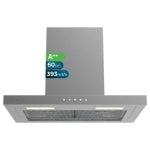 Campana extractora Cecotec Bolero Flux TT 604000 Inox Succión 393m3/h 60cm con control táctil