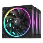 Ventilador DeepCool FL12-3 in 1 12 cm Negro Pack 3 Unidades Rodamiento FDB Ventilador DeepCool FL12-3 in 1 12 cm Negro Pack 3 Unidades Rodamiento FDB