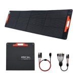 Panel solar OSCAL PM200Pro 200W IP67 Alta eficiencia cables adaptadores plegable