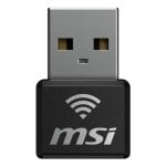 MSI GUAX18N Adaptador Nano USB WiFi AX1800 USB 2.0 para Windows 10/11