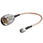Adaptador de cable coaxial Goobay 51689 SMA Hembra a N Macho RG316 15cm SPC