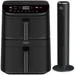 Cosori Turbo Tower Chef Edition Freidora de Aire Negra + Levoit TempSense 36 Pro Ventilador Cosori Turbo Tower Chef Edition Freidora de Aire Negra + Levoit TempSense 36 Pro Ventilador