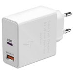 USB Doppel PD Ladegerät 45W Weiß USB Ladegerät USB Typ C USB Typ A USB Doppel PD Ladegerät 45W Weiß USB Ladegerät USB Typ C USB Typ A