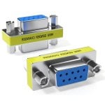 Adaptador Serie RS232 DB9 Hembra-Hembra Valueline GCM-9F9F Gris 9P Plug and Play