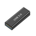 Adaptador Empalme Usb 3.0 Tipo A Hembra Metalico Negro Adaptador Empalme Usb 3.0 Tipo A Hembra Metalico Negro