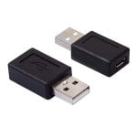 Adaptador Micro Usb Tipo B Hembra A Usb Tipo A Macho Negro Adaptador Micro Usb Tipo B Hembra A Usb Tipo A Macho Negro