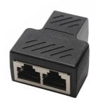 Adaptador Divisor De Red 1 Rj45 A 2rj45 Negro Adaptador Divisor De Red 1 Rj45 A 2rj45 Negro