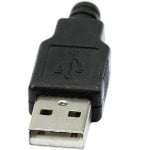 Conector Usb Tipo A Macho Soldadura 4 Pin Negro Conector Usb Tipo A Macho Soldadura 4 Pin Negro