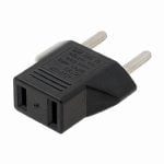 Adaptador De Enchufe De Eeuu A Enchufe Europeo Negro 10 A Adaptador De Enchufe De Eeuu A Enchufe Europeo Negro 10 A