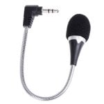 Microfono Flexible Mini 3.5mm Para Ordenador 20 Cm Negro