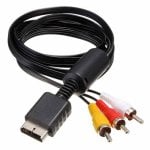 Cable Video Para Playstation 1 Y 2  Negro
