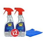 Pack De 2 Limpiadores Totales Para Moto De 500 Ml + Paño Original Wd-40 De Regalo