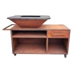 Barbacoa Grande Con Mueble Y Plancha Acero Barbacoa Grande Con Mueble Y Plancha Acero