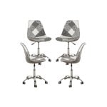 Packs Sillas - Pack 4 Sillas Neo Patchwork - Patchwork Blanco Y Negro