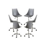 Packs Sillas - Pack 6 Sillas Blok Office - Gris Oscuro