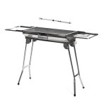 Pack barbecue à charbon pliable en acier inoxydable et allume-feu électrique rechargeable et flexible Innovagoods IG827779 Ø1,7 x 26,5 cm Gris