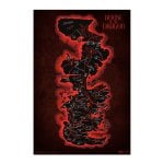 Affiche de Game of Thrones, Maison du Dragon, Carte de Westeros
