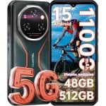 Móvil OUKITEL WP55 Pro 5G 16GB 512GB Dual SIM Batería 11000mAh IP68 120Hz NFC Android Negro/Rojo Móvil OUKITEL WP55 Pro 5G 16GB 512GB Dual SIM Batería 11000mAh IP68 120Hz NFC Android Negro/Rojo