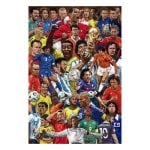 Affiche des footballeurs légendaires